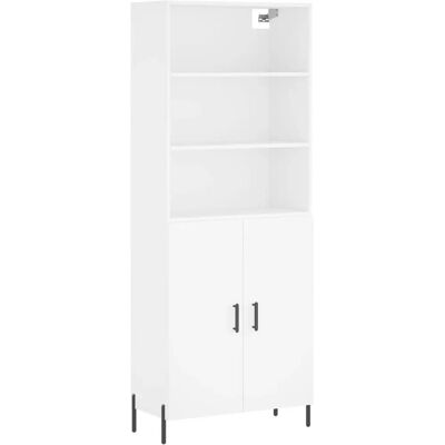 vidaXL Hochschrank Weiß 69,5x34x180 cm Spanplatte - Sideboard vidaXL Hochschrank Weiß 69,5x34x180 cm Spanplatte - Sideboard