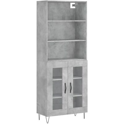 vidaXL Highboard Beton Grau 69.5x34x180 cm - Sideboard vidaXL Highboard Beton Grau 69.5x34x180 cm - Sideboard