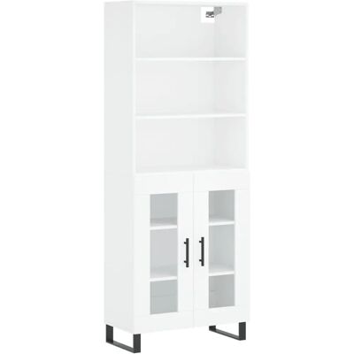 vidaXL Weiß 69,5x34x180 cm Highboard Aufbewahrungsschrank vidaXL Weiß 69,5x34x180 cm Highboard Aufbewahrungsschrank