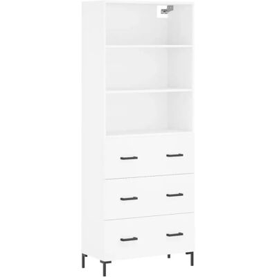 vidaXL Weißes Highboard - Stauraum-Sekretär vidaXL Weißes Highboard - Stauraum-Sekretär