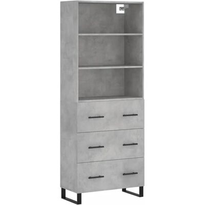vidaXL Highboard Beton Grau 69,5x34x180 cm Sperrholz - Anrichte vidaXL Highboard Beton Grau 69,5x34x180 cm Sperrholz - Anrichte