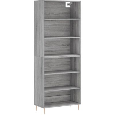 vidaXL Harmaa Sonoma 3-hylly Hyllykaappi - Lipasto vidaXL Harmaa Sonoma 3-hylly Hyllykaappi - Lipasto