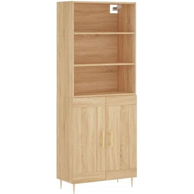 vidaXL Sonoma Eiche Highboard - Wohnzimmer Sideboard vidaXL Sonoma Eiche Highboard - Wohnzimmer Sideboard