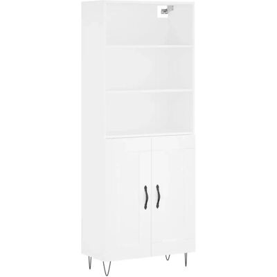 vidaXL Hvid højskab - 69,5x34x180 cm - Skab vidaXL Hvid højskab - 69,5x34x180 cm - Skab
