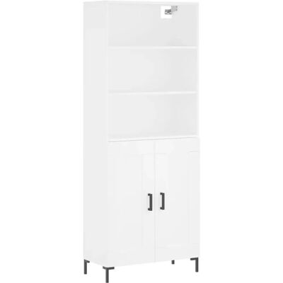 vidaXL Hochkommode Weiß 69,5x34x180 cm Staubschrank - Sideboard vidaXL Hochkommode Weiß 69,5x34x180 cm Staubschrank - Sideboard