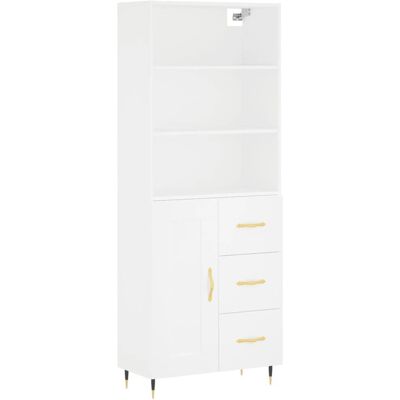 vidaXL Weiße Highboard Aufbewahrungsschrank - Sideboard vidaXL Weiße Highboard Aufbewahrungsschrank - Sideboard