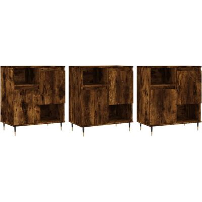 vidaXL 3190146 Buffet en Chêne Fumé - Buffet - Publicité vidaXL 3190146 Buffet en Chêne Fumé - Buffet - Publicité