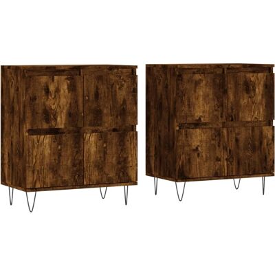 vidaXL Gerookte Eik Dressoir - Sideboard vidaXL Gerookte Eik Dressoir - Sideboard
