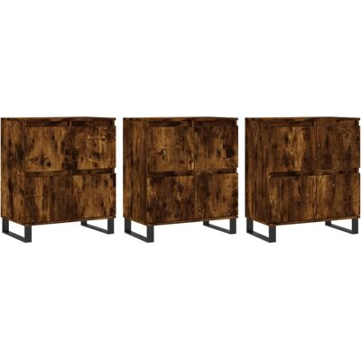 vidaXL Räuchereiche Sideboard 3 Stück - Sideboard/Stauraum vidaXL Räuchereiche Sideboard 3 Stück - Sideboard/Stauraum