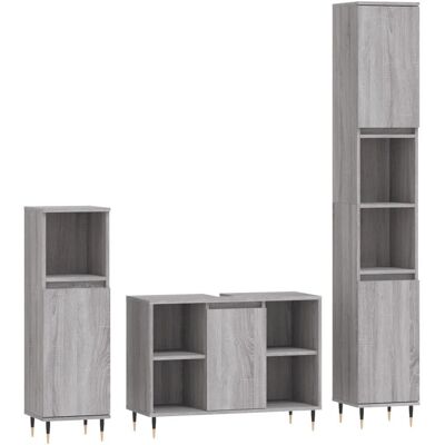 vidaXL Badeværelsesmøbel-Set 3-delt - Badeværelsesmøbler vidaXL Badeværelsesmøbel-Set 3-delt - Badeværelsesmøbler