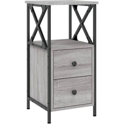 vidaXL 825950 Nachttisch - Kompakt, Langlebig, Grau Sonoma - Nachttisch vidaXL 825950 Nachttisch - Kompakt, Langlebig, Grau Sonoma - Nachttisch