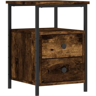 vidaXL Nachtkastje Rookeik - Bedside Table vidaXL Nachtkastje Rookeik - Bedside Table