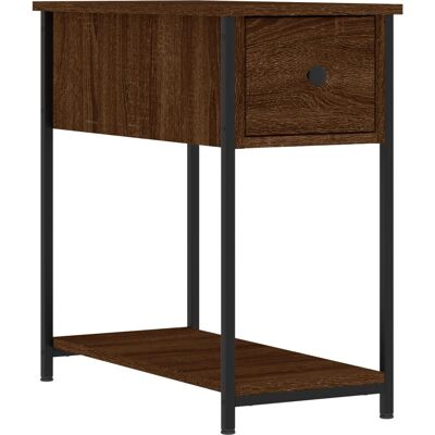 vidaXL 826061 Natbord - Brun Eg - Natbord, Sidebord - Natbord vidaXL 826061 Natbord - Brun Eg - Natbord, Sidebord - Natbord