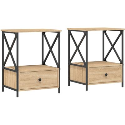 vidaXL Niche en Chêne Sonoma - Set de 2 - Publicité vidaXL Niche en Chêne Sonoma - Set de 2 - Publicité
