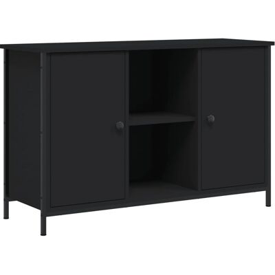 vidaXL 832778 TV-skab - Engineering træ, Sort, 100x35x65cm vidaXL 832778 TV-skab - Engineering træ, Sort, 100x35x65cm