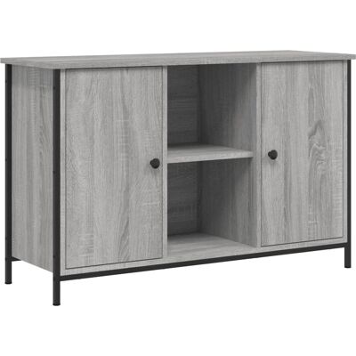 vidaXL TV Kast in Sonoma Grijs - engineeringhout, 100x35x65 cm vidaXL TV Kast in Sonoma Grijs - engineeringhout, 100x35x65 cm