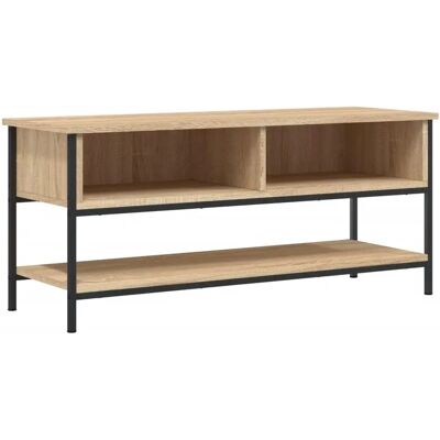 Meuble TV Sonoma Chêne - Console & Buffet - Bois Stratifié Noir - Publicité Meuble TV Sonoma Chêne - Console & Buffet - Bois Stratifié Noir - Publicité