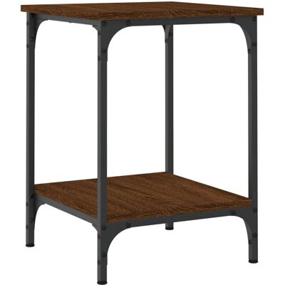 vidaXL Stolik kawowy Brązowy dąb 40x40x55 cm Materiał drewnopodobny - Coffee table vidaXL Stolik kawowy Brązowy dąb 40x40x55 cm Materiał drewnopodobny - Coffee table