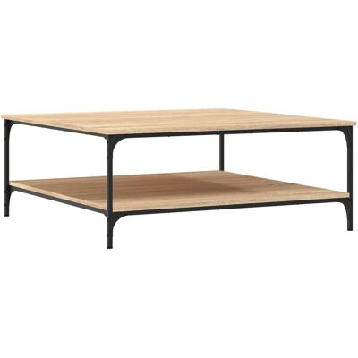 vidaXL 832844 Sofabord med eg og hylder - Cafébord vidaXL 832844 Sofabord med eg og hylder - Cafébord