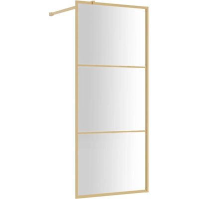 vidaXL Walk-in Duschwand mit ESG-Glas Gold vidaXL Walk-in Duschwand mit ESG-Glas Gold