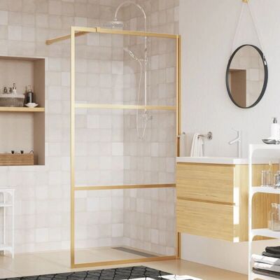 vidaXL Gold Walk-in Duschewand 115x195 cm – Duschwand vidaXL Gold Walk-in Duschewand 115x195 cm – Duschwand