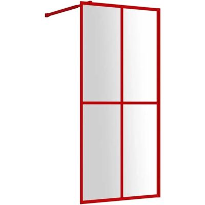 vidaXL Walk-in Douchewand met ESG-glas Rood - Badkamer Renovatie vidaXL Walk-in Douchewand met ESG-glas Rood - Badkamer Renovatie