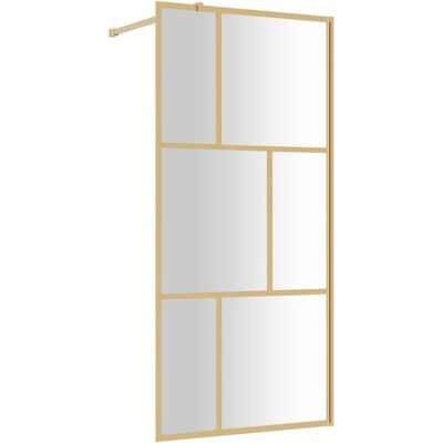 vidaXL Walk-in brusedør med ESG-glas 90x195 cm vidaXL Walk-in brusedør med ESG-glas 90x195 cm