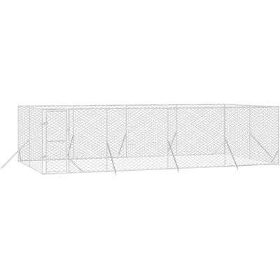 vidaXL Enclos Extérieur pour Chiens - Acier Galvanisé, 8x4x2 m - Publicité vidaXL Enclos Extérieur pour Chiens - Acier Galvanisé, 8x4x2 m - Publicité