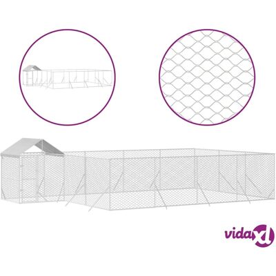 Enclos pour chiens vidaXL - 10x6x2.5 m Acier galvanisé Toit étanche - Publicité Enclos pour chiens vidaXL - 10x6x2.5 m Acier galvanisé Toit étanche - Publicité