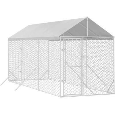 vidaXL Außen Hundehütte - 2x6x2,5 m verzinkter Stahl vidaXL Außen Hundehütte - 2x6x2,5 m verzinkter Stahl