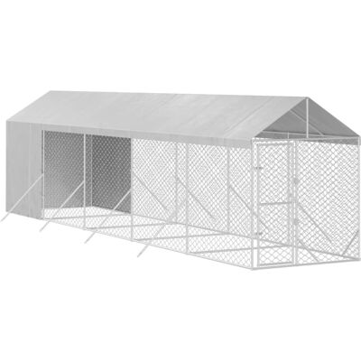 vidaXL Zewnętrzna klatka dla psa - 2x10x2,5m Ocynkowana stal vidaXL Zewnętrzna klatka dla psa - 2x10x2,5m Ocynkowana stal