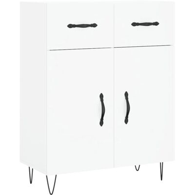 vidaXL 827972 Moderner Weißer Engineered Holz Sideboard - Sideboard vidaXL 827972 Moderner Weißer Engineered Holz Sideboard - Sideboard