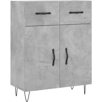 vidaXL 827976 Betonggrau Sideboard - Wohnzimmer Aufbewahrung vidaXL 827976 Betonggrau Sideboard - Wohnzimmer Aufbewahrung