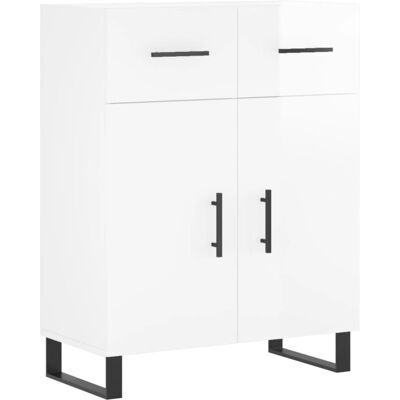 vidaXL Olohuoneen sivupöytä - Valkoinen - 69.5x34x90 cm vidaXL Olohuoneen sivupöytä - Valkoinen - 69.5x34x90 cm