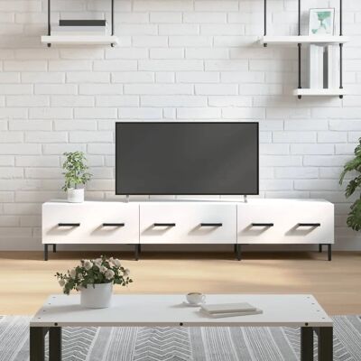 vidaXL Valkoinen Sonoma Oak TV-kaappi - TV-taso vidaXL Valkoinen Sonoma Oak TV-kaappi - TV-taso