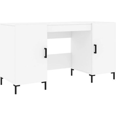 vidaXL Valkoinen 140x50x75cm Integroidusta puusta Työpöytä - Toimisto & Opiskelu vidaXL Valkoinen 140x50x75cm Integroidusta puusta Työpöytä - Toimisto & Opiskelu
