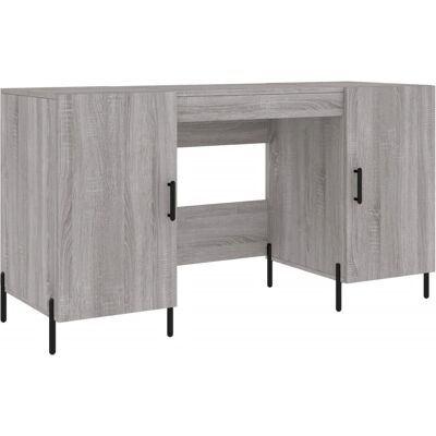 vidaXL Graues Sonoma 140x50x75 cm Schreibtisch aus Holz vidaXL Graues Sonoma 140x50x75 cm Schreibtisch aus Holz