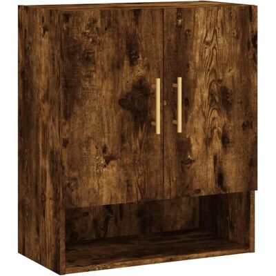 Maisonchic - Wandregal - Geräucherter Eichen-Look - 60x31x70 cm Maisonchic - Wandregal - Geräucherter Eichen-Look - 60x31x70 cm