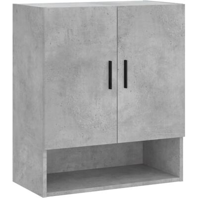 vidaXL Wandkast Beton Grijs - Opbergkast - 60x31x70 cm - Engineeringhout vidaXL Wandkast Beton Grijs - Opbergkast - 60x31x70 cm - Engineeringhout
