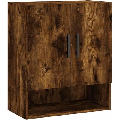 vidaXL Rookeiken Wandkast - Opbergruimte & Presentatie - 60x31x70 cm vidaXL Rookeiken Wandkast - Opbergruimte & Presentatie - 60x31x70 cm