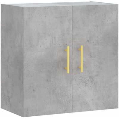 vidaXL Wandkast Betongrijs 60x31x60 cm Houtbewerking - Wandopbergkast vidaXL Wandkast Betongrijs 60x31x60 cm Houtbewerking - Wandopbergkast