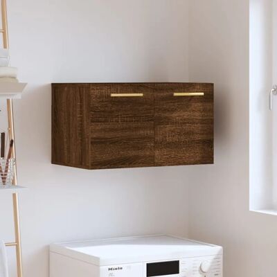 vidaXL Seinähylly Tammi Ruskea - Säilytys- ja Näyttelykaappi - 60x36.5x35 cm vidaXL Seinähylly Tammi Ruskea - Säilytys- ja Näyttelykaappi - 60x36.5x35 cm
