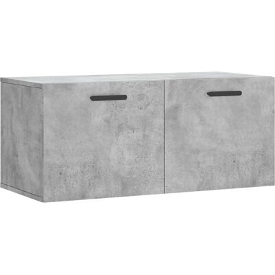 vidaXL Wandkast Beton Grijs 80x36,5x35 cm - Wandkast vidaXL Wandkast Beton Grijs 80x36,5x35 cm - Wandkast