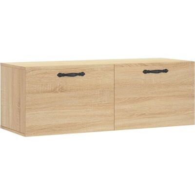 Maisonchic - Wall Cabinet - Sonoma Oak - Storage - Decorative - 100x36.5x35cm Maisonchic - Wall Cabinet - Sonoma Oak - Storage - Decorative - 100x36.5x35cm
