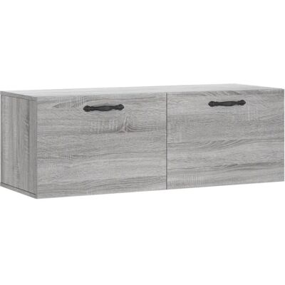 Maisonchic Vægskab - 100x36,5x35cm - Grå Sonoma - Vægmonteret opbevaring Maisonchic Vægskab - 100x36,5x35cm - Grå Sonoma - Vægmonteret opbevaring