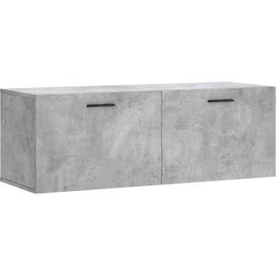 vidaXL Wandkast Beton Grijs 100x36,5x35 cm Engineered Wood - Wall Cabinet vidaXL Wandkast Beton Grijs 100x36,5x35 cm Engineered Wood - Wall Cabinet