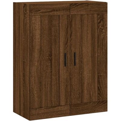 vidaXL Bruin Eiken Wandkast - Wandopslag voor woonkamer, slaapkamer, kantoor vidaXL Bruin Eiken Wandkast - Wandopslag voor woonkamer, slaapkamer, kantoor