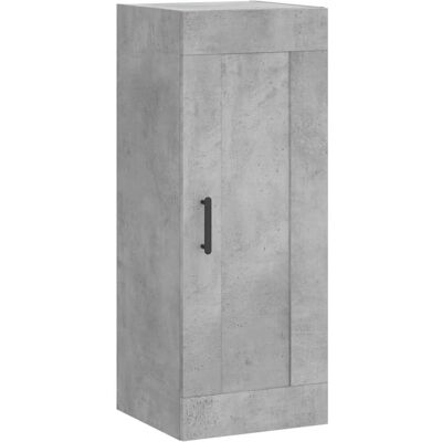 vidaXL Wandgemonteerde Kast Grijs Beton - Dressoir vidaXL Wandgemonteerde Kast Grijs Beton - Dressoir
