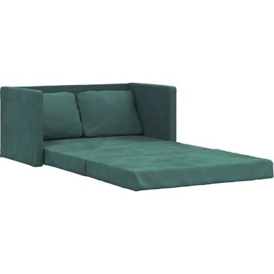 vidaXL 353961 canapé-lit vert 2 en 1 velours vidaXL 353961 canapé-lit vert 2 en 1 velours
