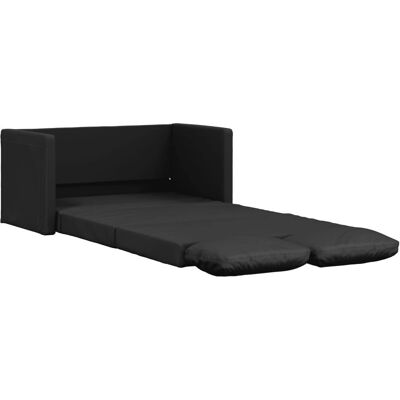 vidaXL 353973 Canapé-lit noir - Meuble 2 en 1 convertible vidaXL 353973 Canapé-lit noir - Meuble 2 en 1 convertible